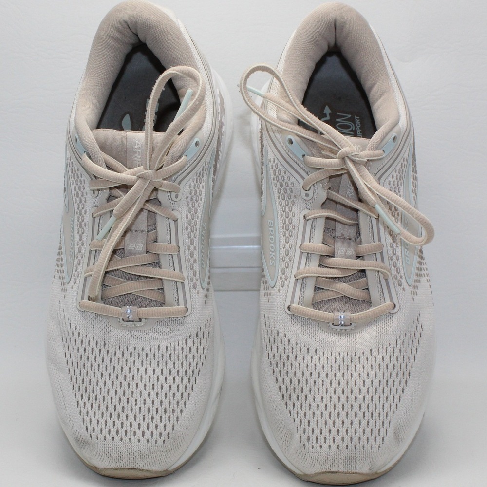 Brooks Ariel GTS 23 Womens Running Shoes Oyster Metallic Sand Size 9.5